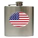 American Flag USA Hip Flask (6 oz)