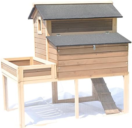 2014 NEW 2 Storey 53" Wood Chicken Coop Rabbit Hutch Hen House Small Animal Cage W Run