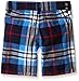 The Children's Place Big Boys' Plaid Flat Front Short