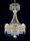 Schonbek 5756-47 Antique Pewter Victorian Renaissance Seven Light Up Lighting Chandelier from the Vi