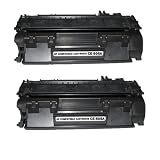 HP CE505A (HP 05A) 2 - Pack: Compatible Black Toner Cartridge