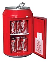 Koolatron CC10G Coca-Cola Can-Shaped 8-Can-Capacity Fridge, Red