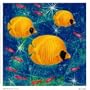 Under the Sea II Art Poster Print by Jenny Morton, 7x7