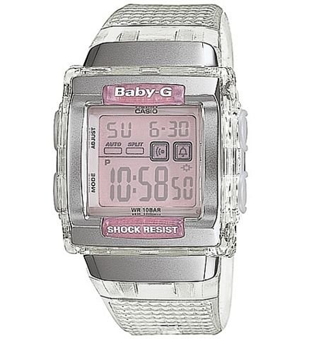 Buy CASIO Baby-G Clear Ladies Watch with Pink Accents. Model: BG184-7B by Casio