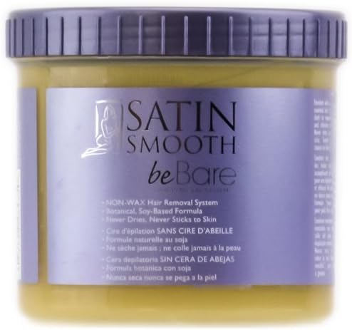 Satin Smooth Bebare Hair Removal Soft Wax, 16 Ounce by Newvo Beauty