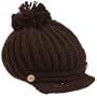 San Diego Hat Girls 2-6x Crochet Greek Fisherman Hat,Brown,5-7 years