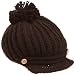 San Diego Hat Girls 2-6x Crochet Greek Fisherman Hat,Brown,5-7 years