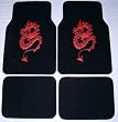 Dragon Red Front & Rear Carpet Car Truck SUV Floor Mats