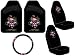 Ed Hardy Love Kills Slowly Seat Covers, Floor Mats, Steering Wheel Cover 5-pc Set