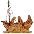 Christ the fisherman - Cast your Net - olive wood Statue - Museum quality ( 12 inches high )