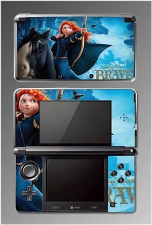 Brave Archer Merida Queen Elinor Video Game Vinyl Decal Cover Skin Protector 3 Nintendo 3DS