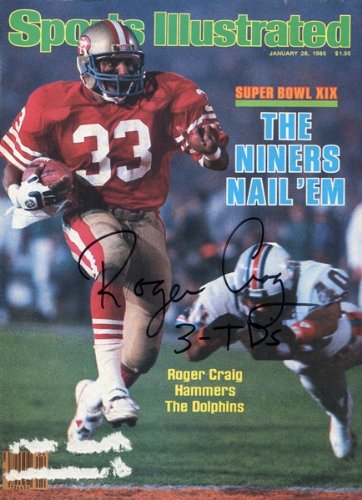 Roger Craig Autographed/Hand Signed January 28, 1985 Sports Illustrated Football Magazine