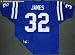 Edgerrin James Autographed Indianapolis Colts Colts Reebok Authentic Blue Jersey