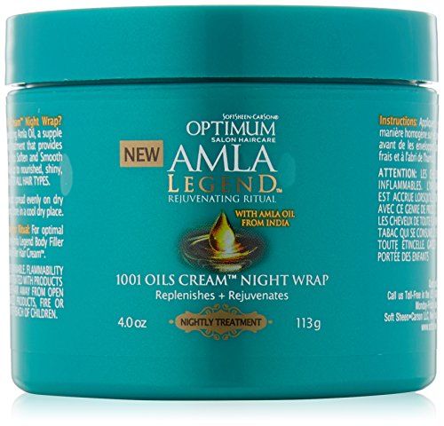 Softsheen Carson Optimum Amla Legend 1001 Oils Cream Night Wrap, 4 oz.