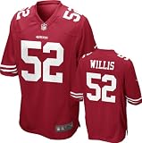 Patrick Willis Jersey: Home Red Game Replica #52 Nike San Francisco 49ers Jersey