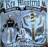Pack figurine + masque de catch wwe - Rey Mysterio Blanc et Or