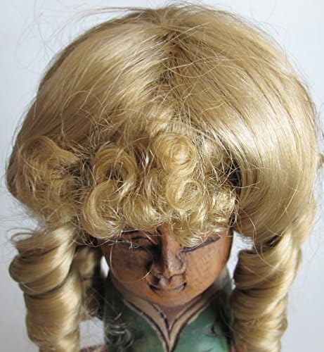 NARCO Craft DOLL HAIR WIG Style 393-313-06 has 6 LONG CURLS w CURLY BANGS Fits SIZE 8" to 9" Color BLONDE Hair (Made in Taiwan)