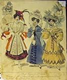WOMEN FASHION 1829 COSTUMES DINNER DRESSES FRENCH FANCY