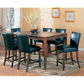 7 Piece Counter Height Table And Chairs Set by AtHomeMart