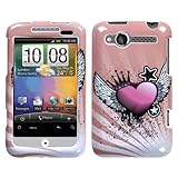 HTC Wildfire/Bee ADR6225 Phone Protector Cover Case - Crowned Heart