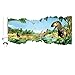 ZOOARTS Jurassic World Dinosaur Scroll Wall Decals Sticker for Kids' Room Decor