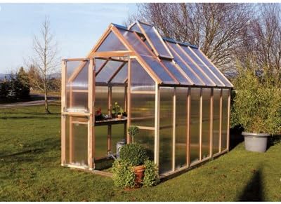 Sunshine GardenHouse Mt. Hood Redwood GardenHouse - 6ft.W x 12ft.L, Model# GKP612