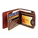Doinshop New Fashion Mens Genuine Leather Bifold Wallet Credit Id Card Holder Slim Purse (C)