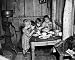 Photographic Prints of CHRISTMAS POOR, 1936. A Christmas Day dinner of potatoes, cabbage and pie at from Granger Art on Demand