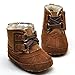 Baby Boys' Plush Boots Brown US 5