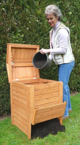 WOODEN BEEHIVE COMPOSTER (713)-TURN WASTE INTO USEFUL GARDEN FERTILISER/COMPOST.