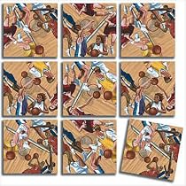 B Dazzle Hoops Scramble Squares 9 Piece Puzzle