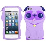 Purple Dog Silicone Soft Cover Case for Apple iPod Touch 5 5th Gen