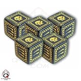 Q-Workshop: Five d6 Dice - ORC Battle Dice (Black & Yellow)