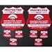 4 Red House Alarm Security Signs & 12 House Alarm STATIC CLING Decals Shield Design