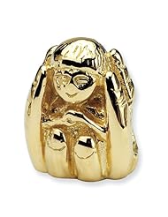 14k Yellow gold Reflections Baby in Hands Bead