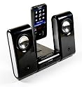 i-nique MP3 Vibe-Dock Home portable speaker system compatible with (Creative Zen Micro / Mozaic Mozaic EZ / Nano Plus / Neeon / Sleek / Stone Stone Plus / Touch / V V Plus / Vision W / Vision:M (30GB 60GB 2nd gen) / Vision:M (60GB 1st gen) / Wav / X-fi / X-fi 2 / Zen (4GB 8GB / 16GB) / Zen MX)