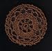 Cinnamon Brown Cartwheel Crocheted Hair Bun Cover- MEDIUM