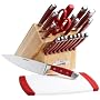 Cuisinart 21-Piece Knife Set with Block and Bonus Poly Cutting Board