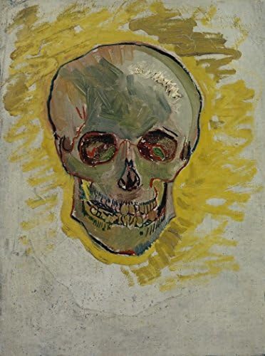 Skull By Vincent Van Gogh Framed Stretch Canvas Wall Art Home Decor