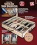 Underbed Shoe Organizer - With Sewn In Fabric Shoe Dividers. No Cardboard! (Set of 2)