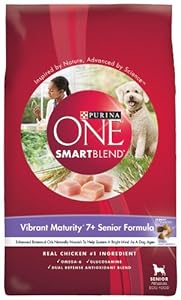 Purina One Vibrant Maturity 7+ Dog, 8-Pounds