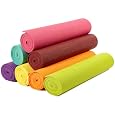Yoga Mats by Mivizu Eco Friendly Anti Slip Yoga Mat With Extra Thickness Skidless Mat for Pilates, Exercises, Aerobics, Yoga 72" x 24" x 1/4" 7 Color Options