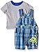Disney Baby Boys' Monsters 2 Pc Overall Short Set