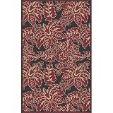 Hatteras Eco - friendly Duracord Indoor or Outdoor 5 x 8 &acute; Savannah Garnet Rug - B0013A2L94