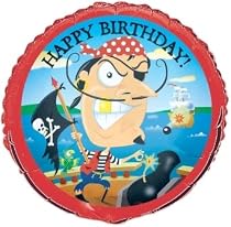 Gold Tooth Pirate 18 Inch Foil Balloon