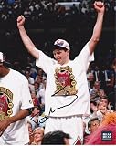 Toni Kukoc Autographed Chicago Bulls 8x10 Championship Photo