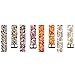 Classic Silicone Replacement Accessory Band/ Wristband Bracelet Strap with Watchband Buckle for Fitbit Blaze Smart Fitness Watch, Large Size, Printed with 4pcs Floral Prints