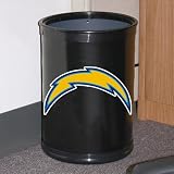 NFL San Diego Chargers Black Team Wastebasket