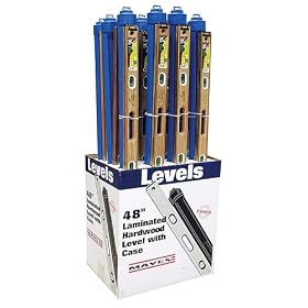Mayes 20136 48-Inch Laminated Wood Level with Case