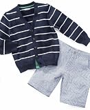 Greendog Little Boy Sweater, Stripe Cardigan